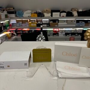 Chloe khaki cardholder